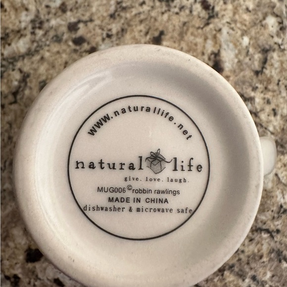 Natural Life Tall 6" Coffee Tea Mug SHOOT FOR THE MOON...LAND AMONG STARS 14 oz - Picture 4 of 5